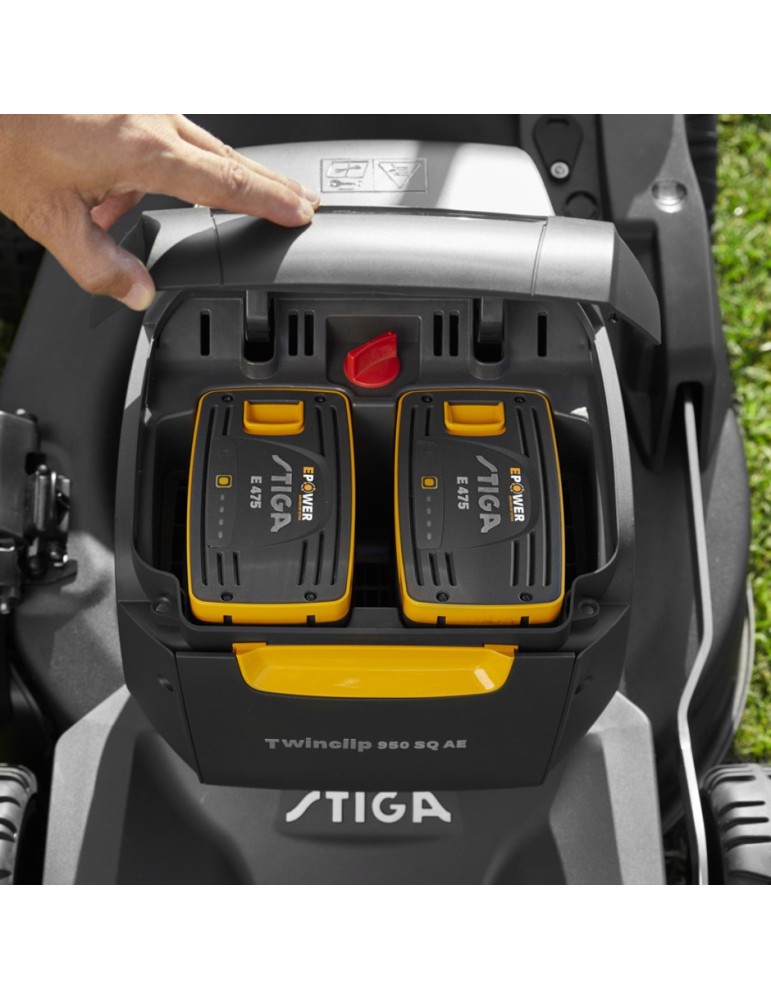 Tondeuse à batterie tractée Stiga Twinclip 950 EV - BEAUCAMP MOTOCULTURE