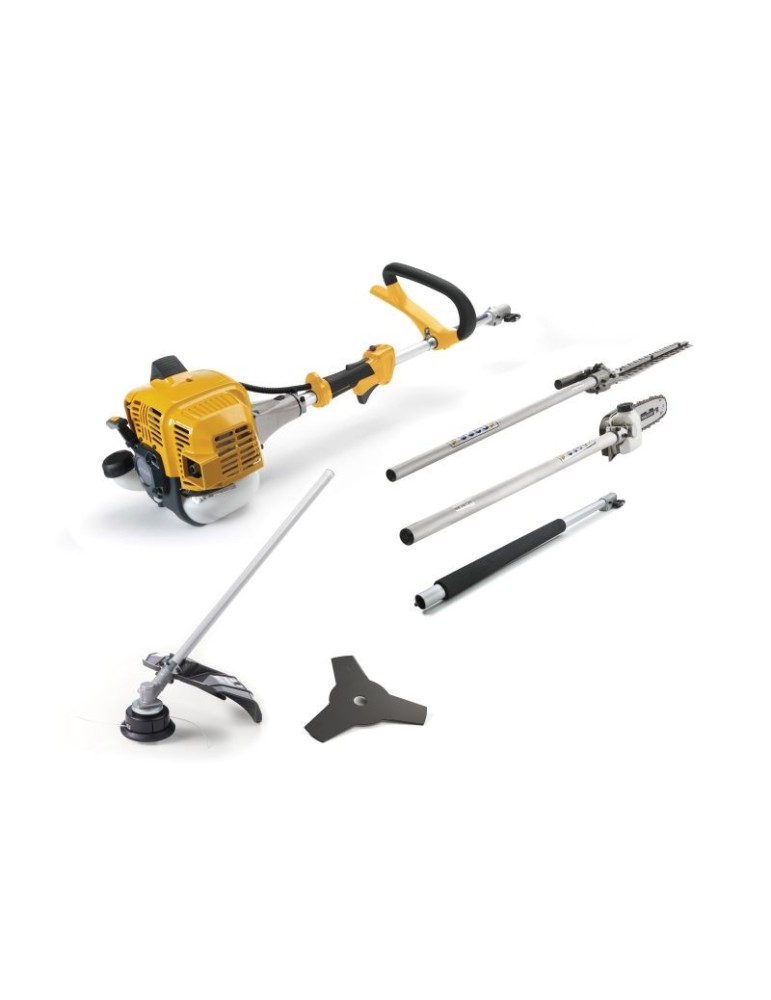 Stiga MT 330 : Cinq outils différents, tous alimentés par le même moteur 25,4 cc.