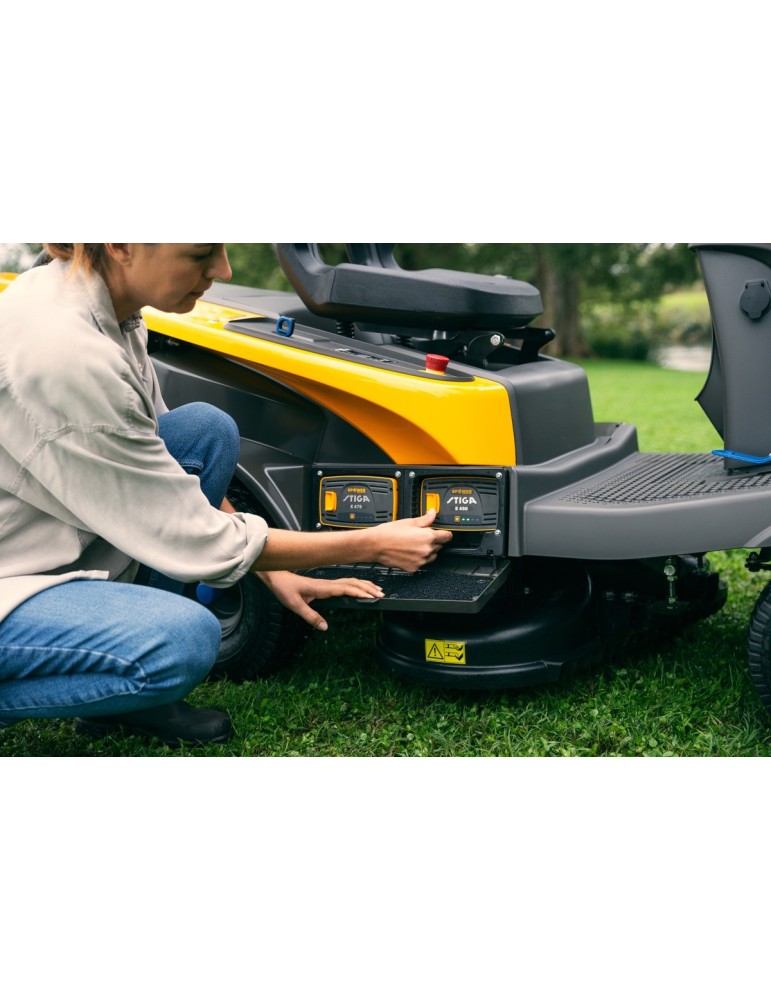Autoportée batterie rider Stiga Swift 372e - BEAUCAMP MOTOCULTURE