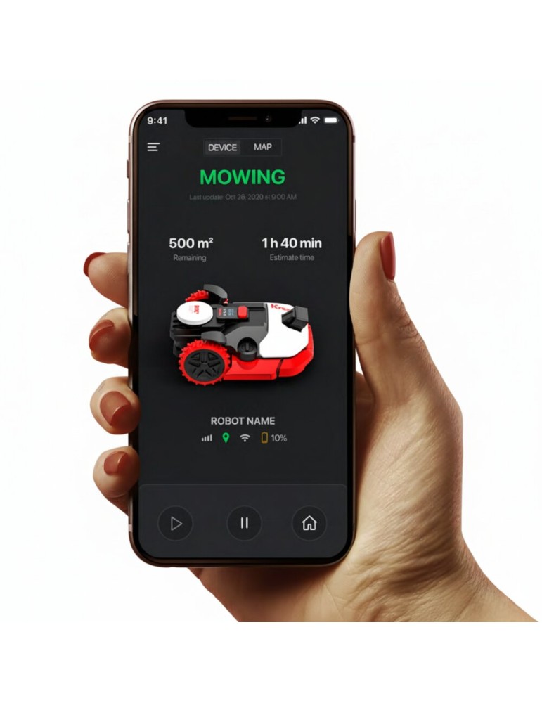 Tondeuse robot sans fil Kress KR250E - 500m² - BEAUCAMP MOTOCULTURE