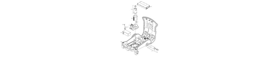 Voici l'ensemble des pièces et accessoires pour les tondeuses robot